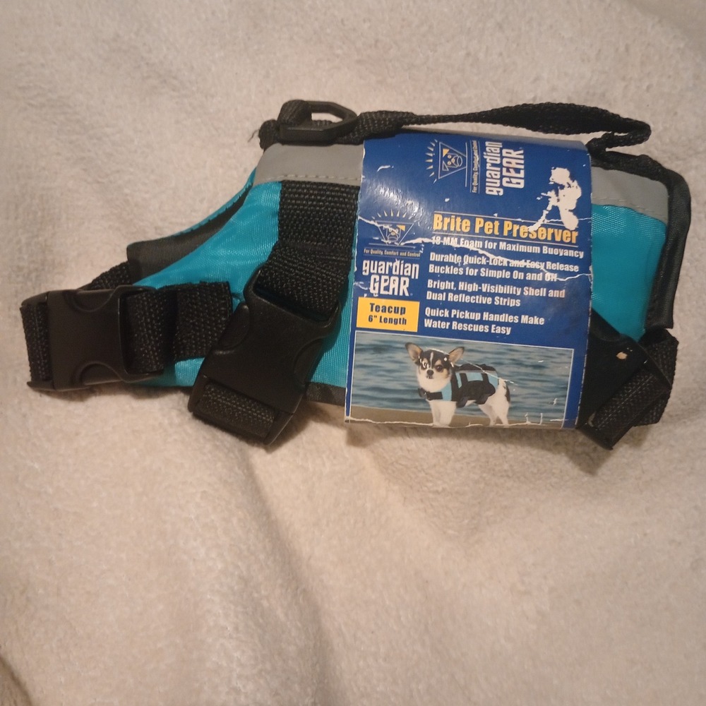 Guardian Gear Brite Pet Preserver  Life Jacket Bluebird Teacup 6 Inch ZM34410616